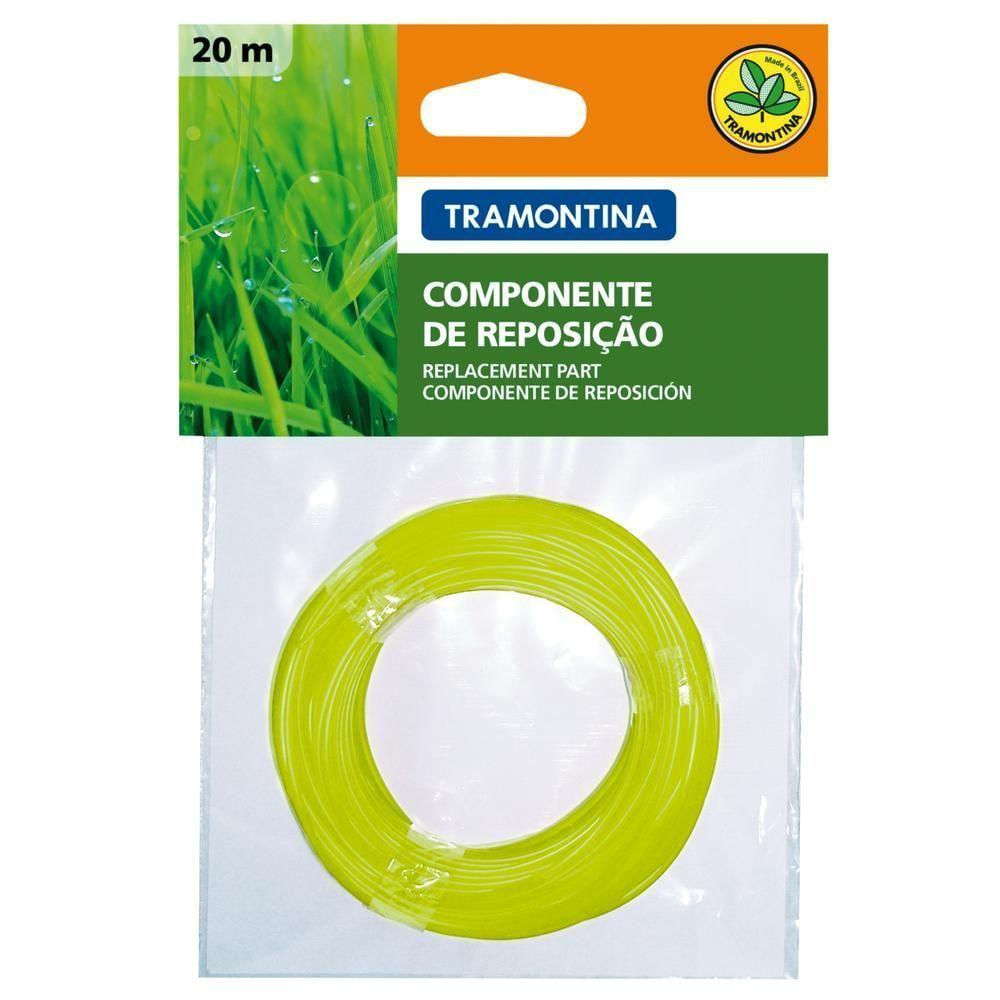 Fio De Nylon 1,8 Mm P/ Aparador De Grama 20M De Comprimento