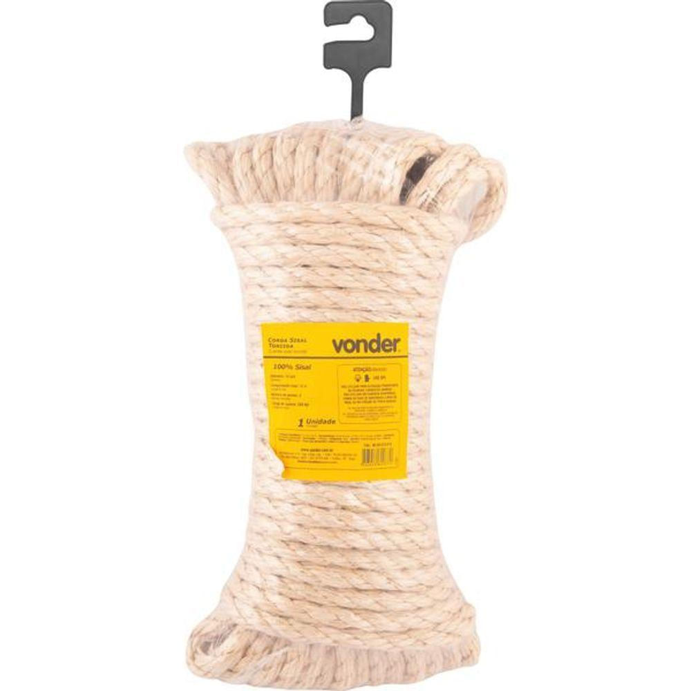 Corda Sisal 10mmx15m Cartela Vonder