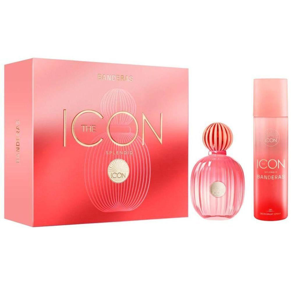 Kit Banderas The Icon Splendid For Her - Eau De Parfum 100ml + Desodorante 150ml
