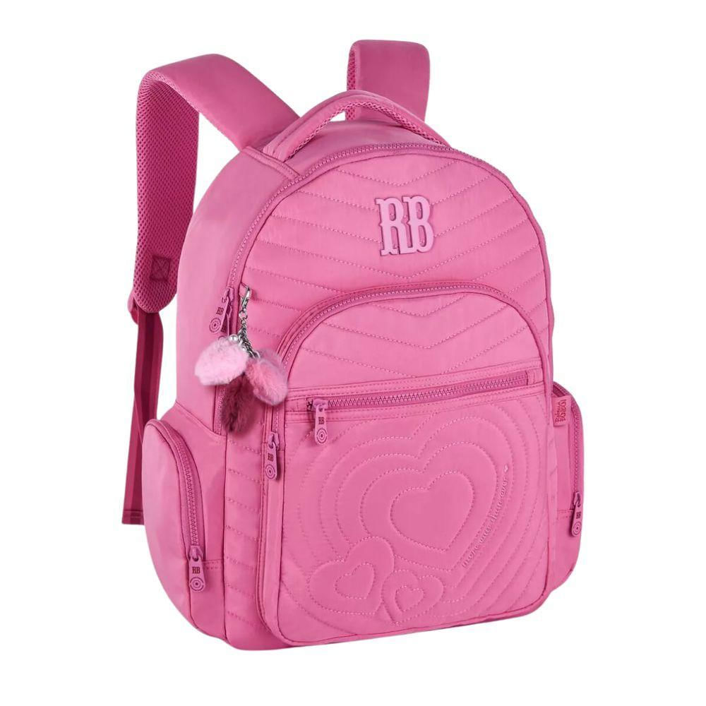 Mochila De Costas 17,5 Rosa Rebecca Bonbon Rb24581