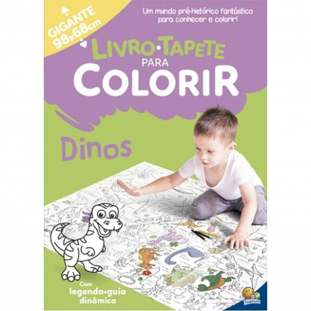 Kit 4 Livros Infantil Tapete Para Colorir