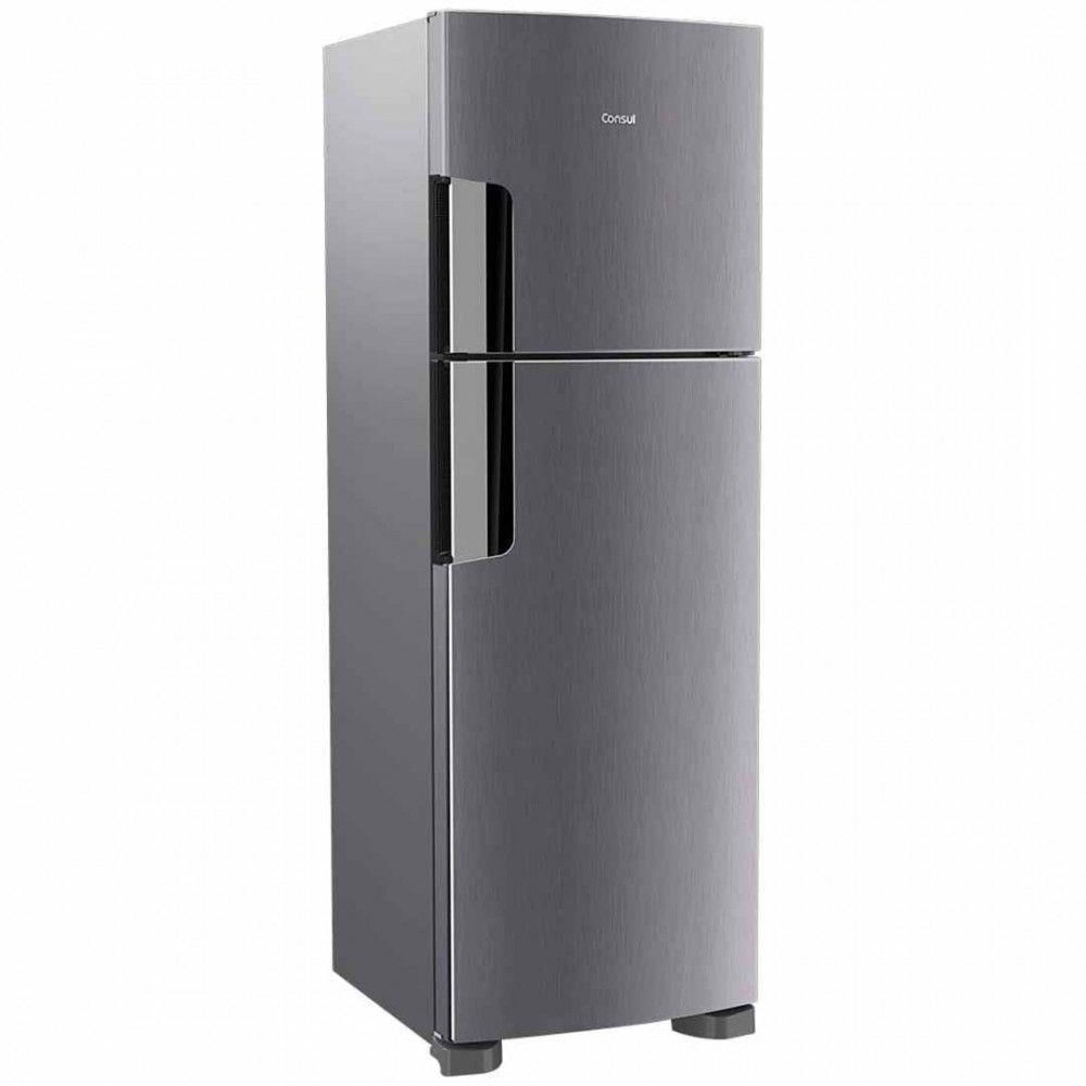 Refrigeador Consul Frost Free Inox 386L Crm44Akbna Inox 127V