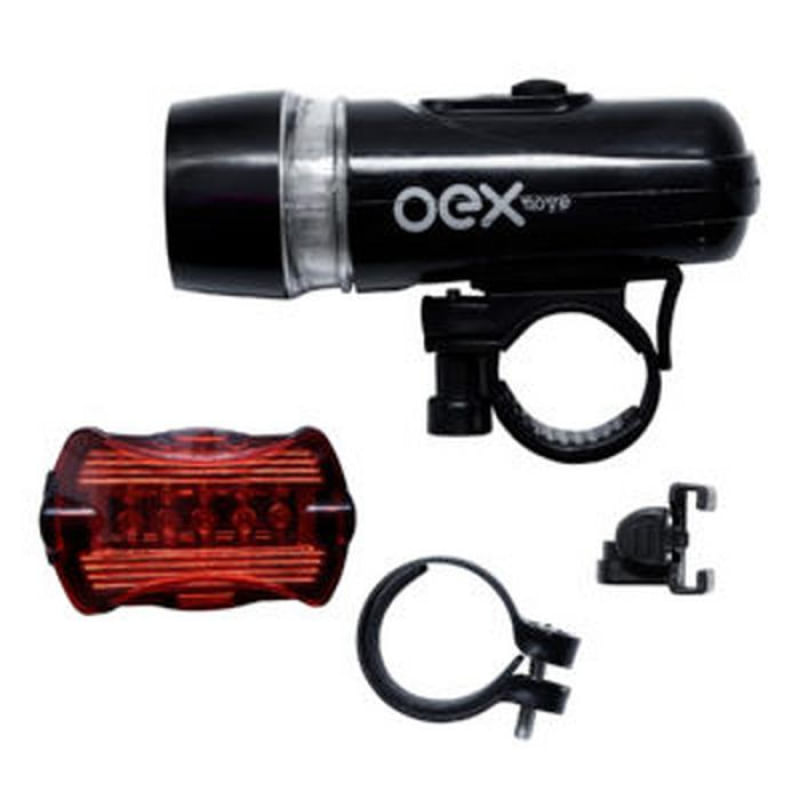 Kit Farol e Lanterna Move Para Bike 2 em 1 - Farol dianteiro + Lanterna Traseira em Led KM10 OEX