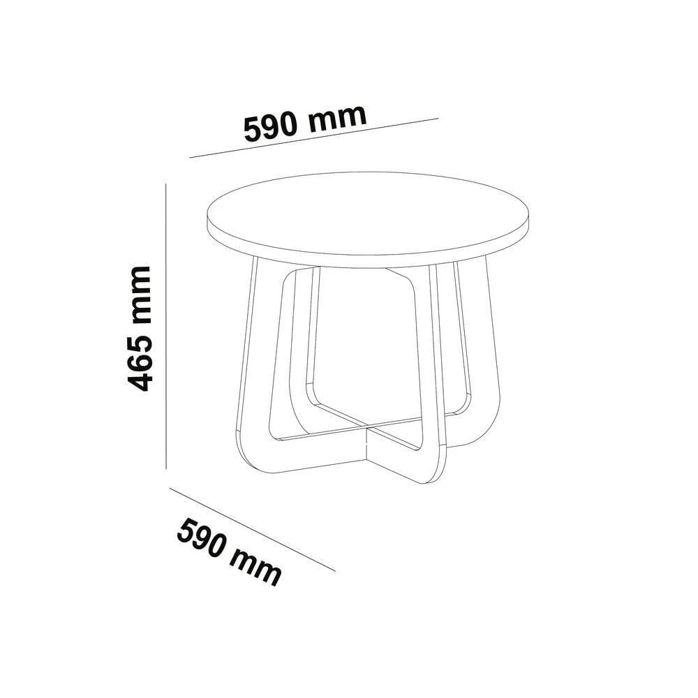 Mesa De Centro Jasmin 100% Mdf Cinamomo