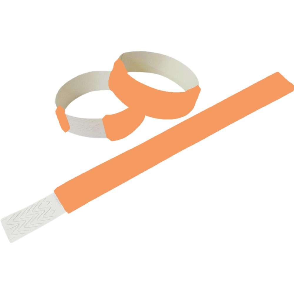 1000 Pulseira cor Laranja Fluor para identificar Laser Pro