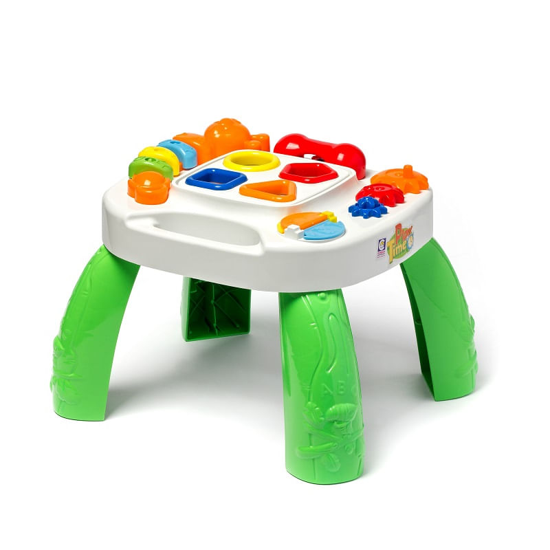 Mesa de Atividades Verde Infantil Play Time Cotiplás 1996