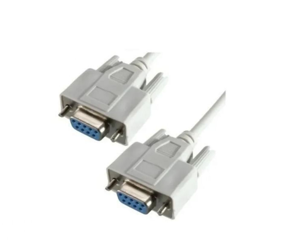 Cabo Null Modem Serial Rs232 Db9 Fêmea Para Atualização