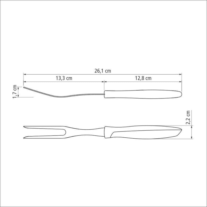 Garfo Trinchante Inox Plenus White Tramontina