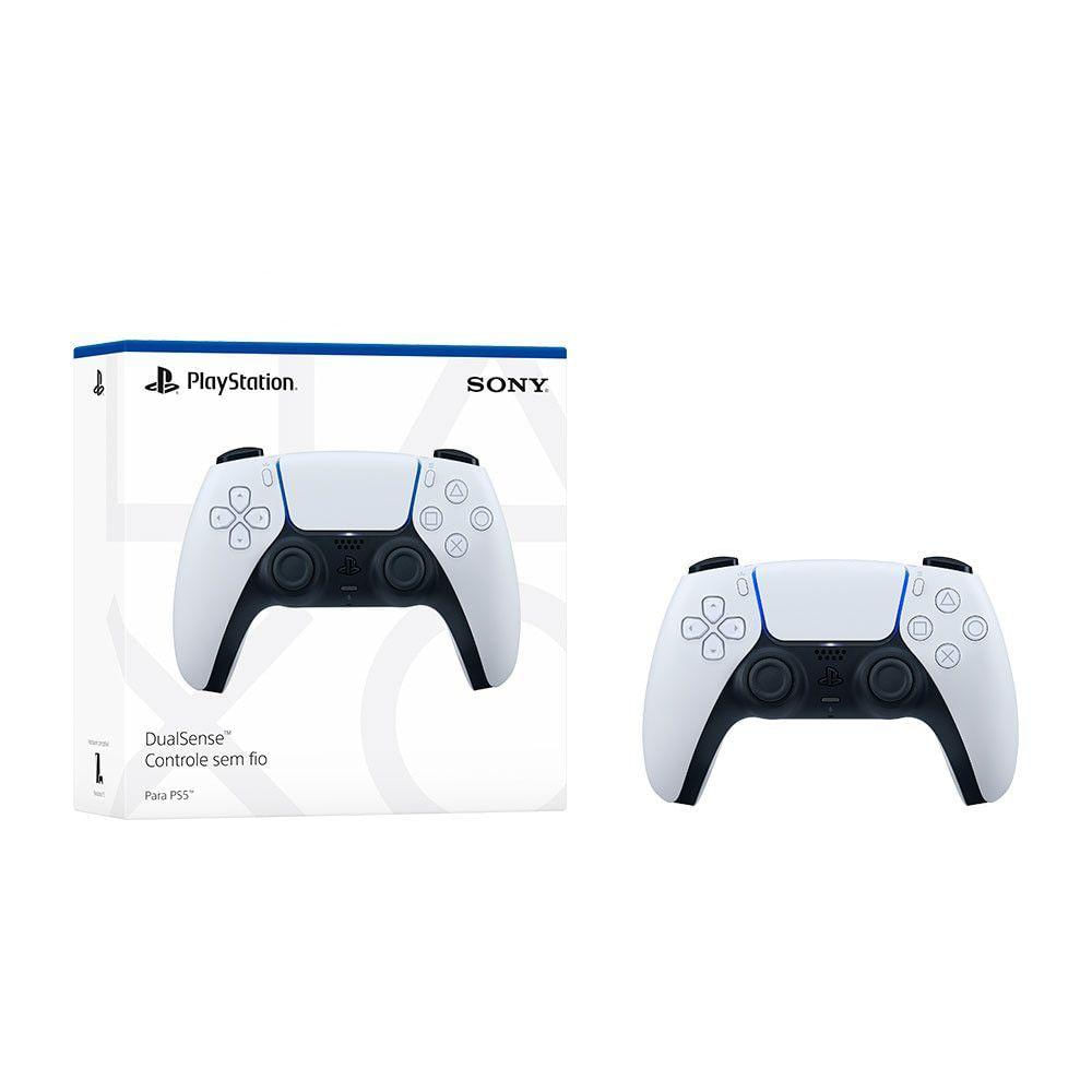 Controle Dual Sense Sem Fio Ps5 Sony Branco