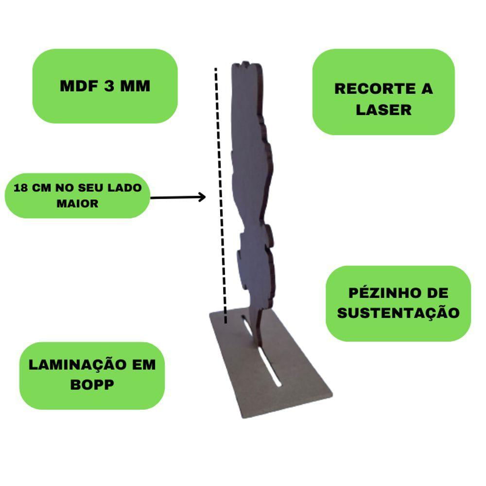 Kit Display De Mesa 6 Peças Para Festa Vaquinha Mdf