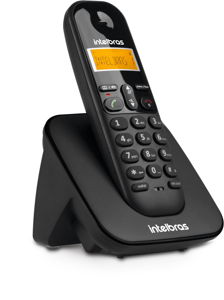 Telefone Sem Fio Intelbras Ts 3110 Identificador De Chamada Preto