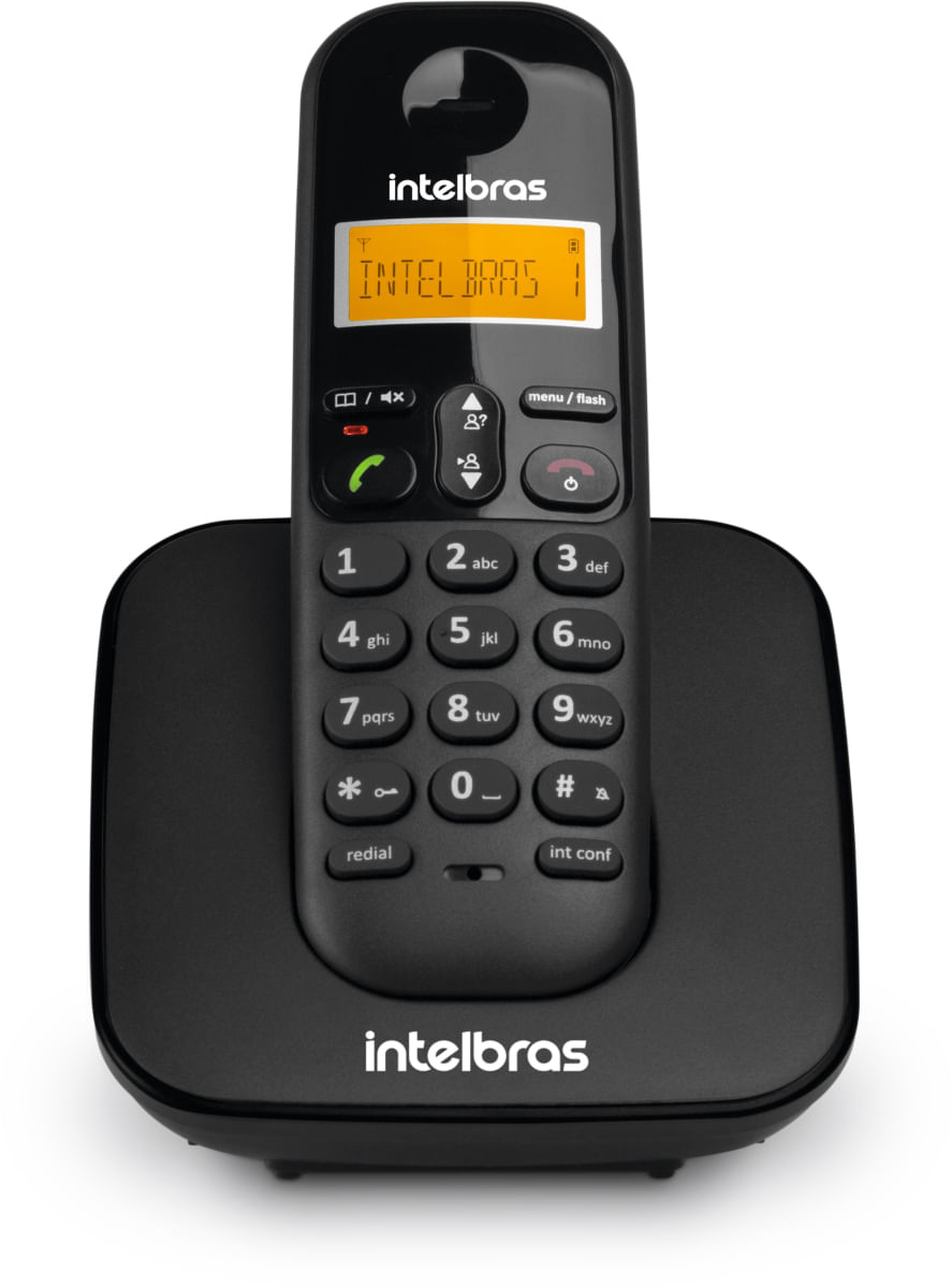 Telefone Sem Fio Intelbras Ts 3110 Identificador De Chamada Preto