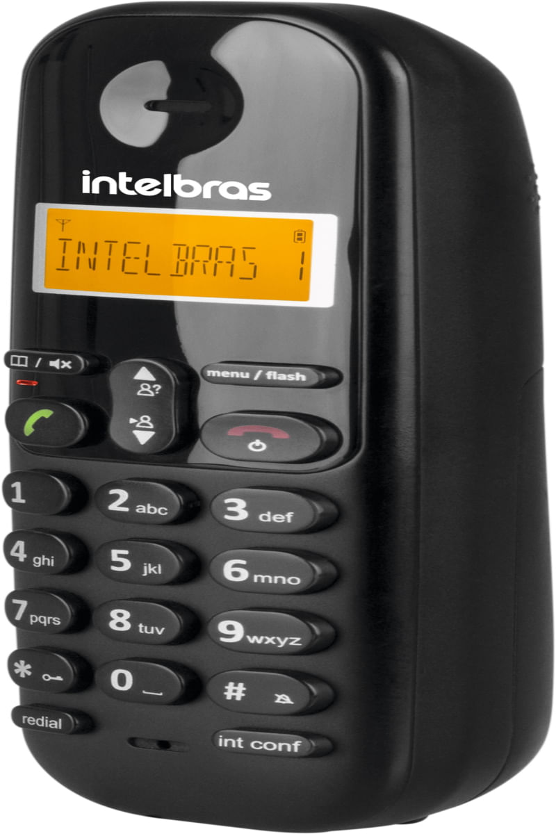 Telefone Sem Fio Intelbras Ts 3110 Identificador De Chamada Preto