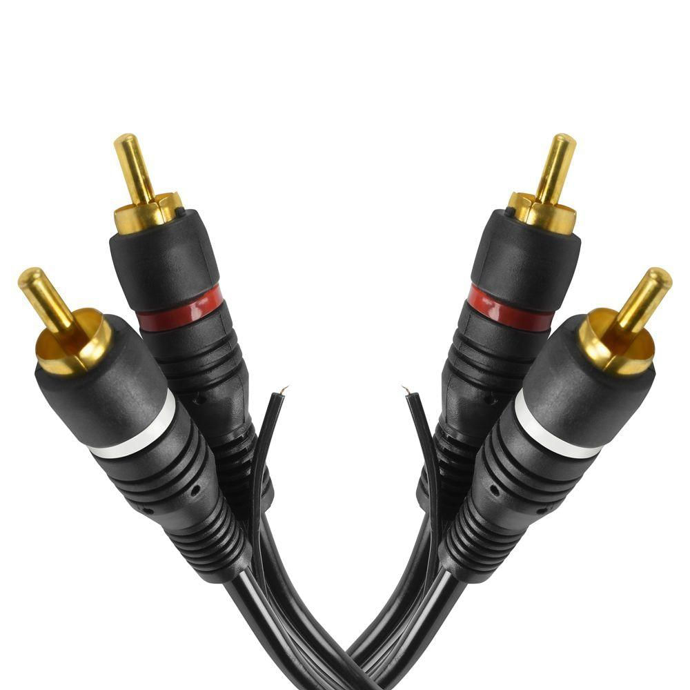 Cabo De Audio Evus Standard C-017 Gold 2rca+2rca Macho 1,5m