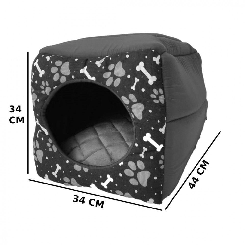 Cama Toca Iglu 3 Em 1 Para Cachorro E Gato Caminha Pet Elite Rosa