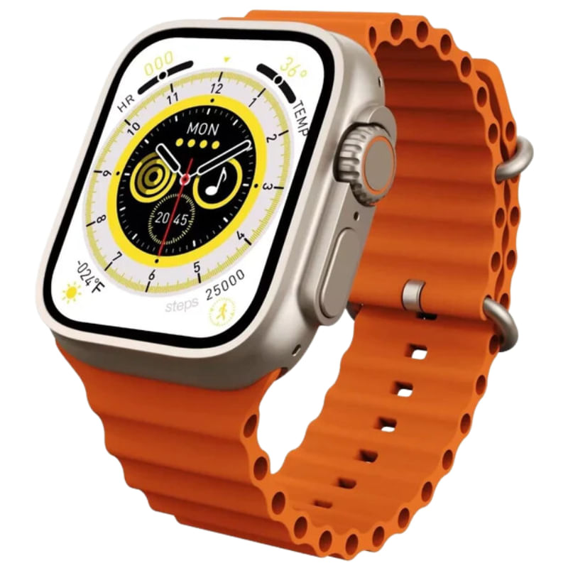 Microwear Smartwatch HW8 Ultra Série 8 Laranja