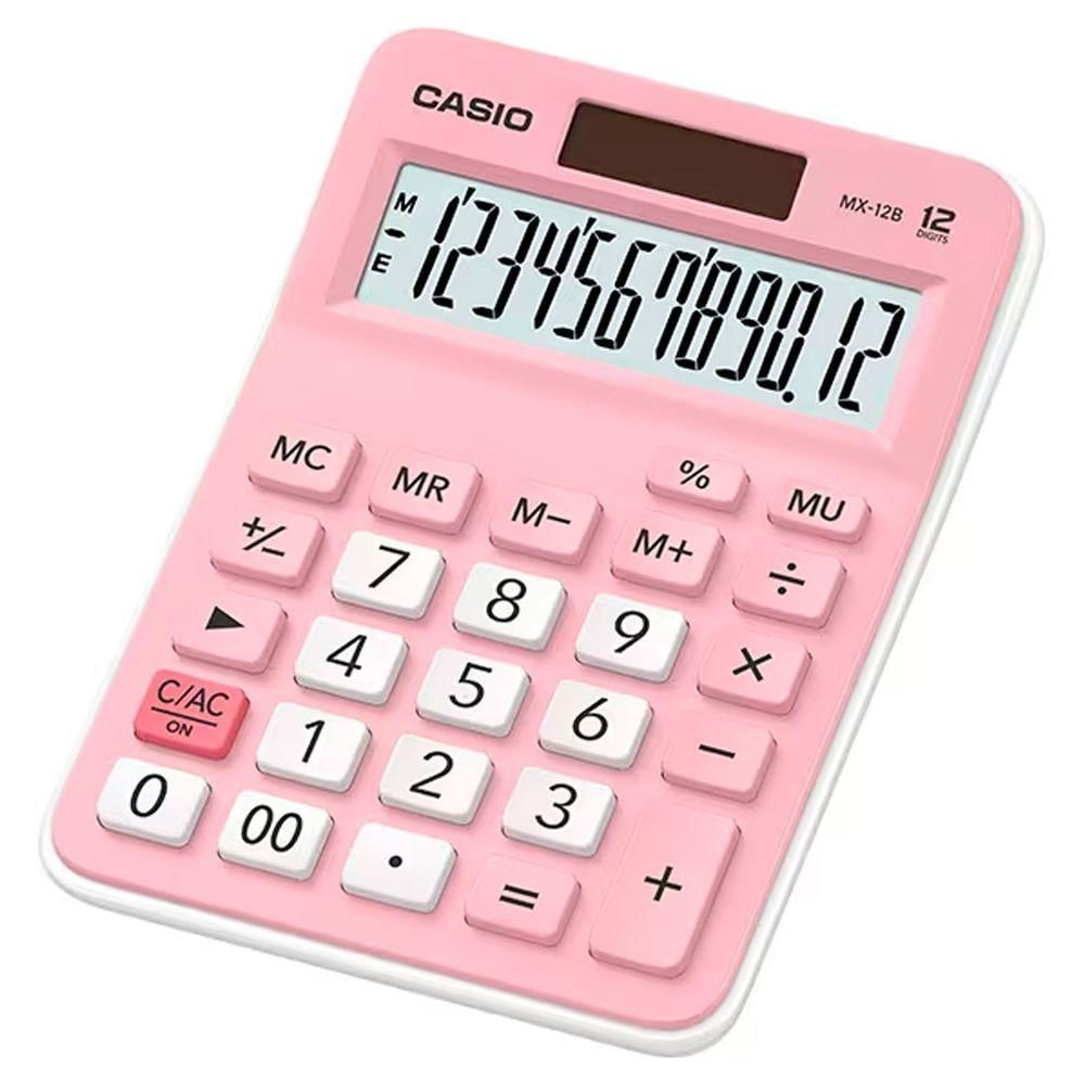 Calculadora De Mesa 12 Digitos Rosa - Mx-12b-pk