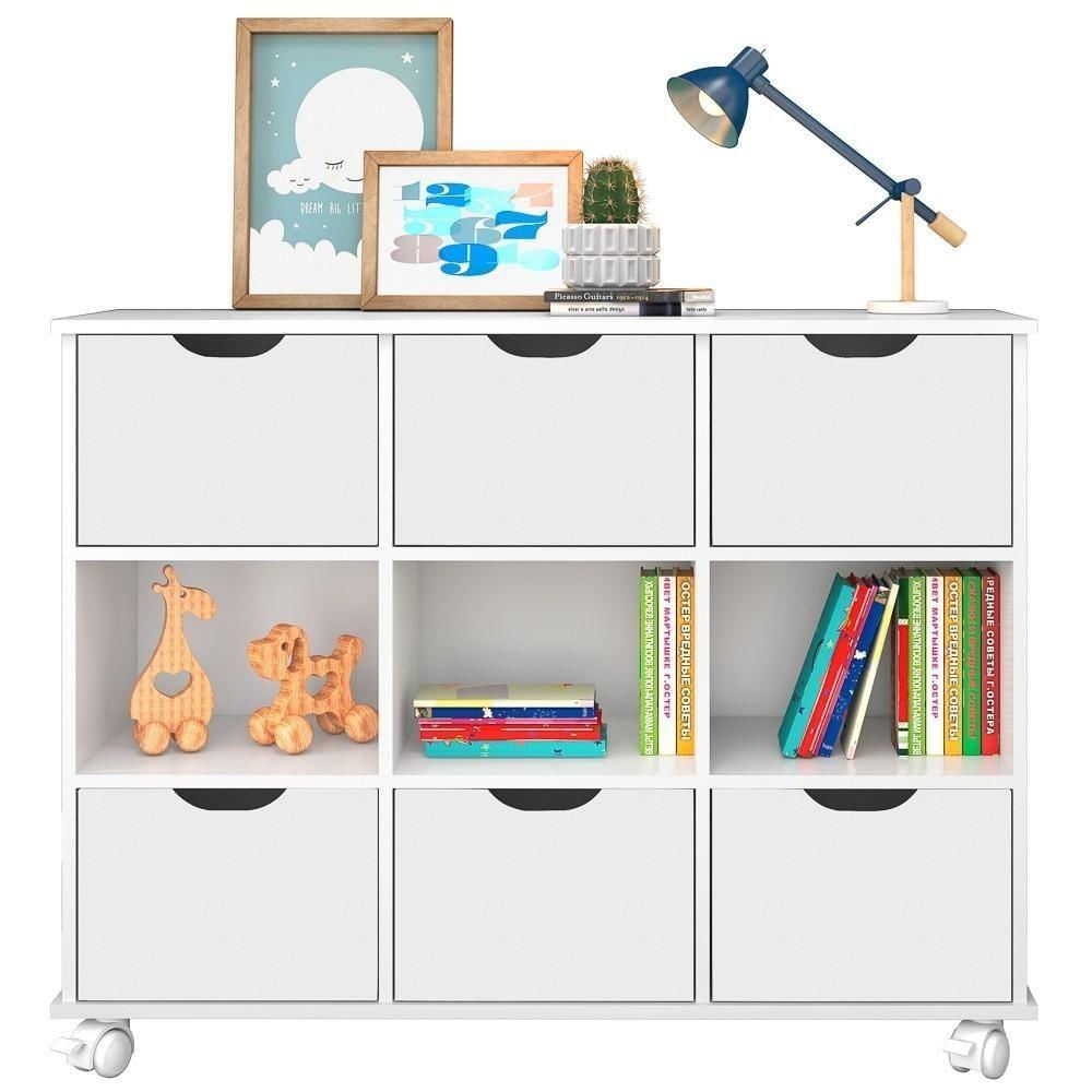 Nicho Organizador Toys 6 Gavetas Branco Mpozenato