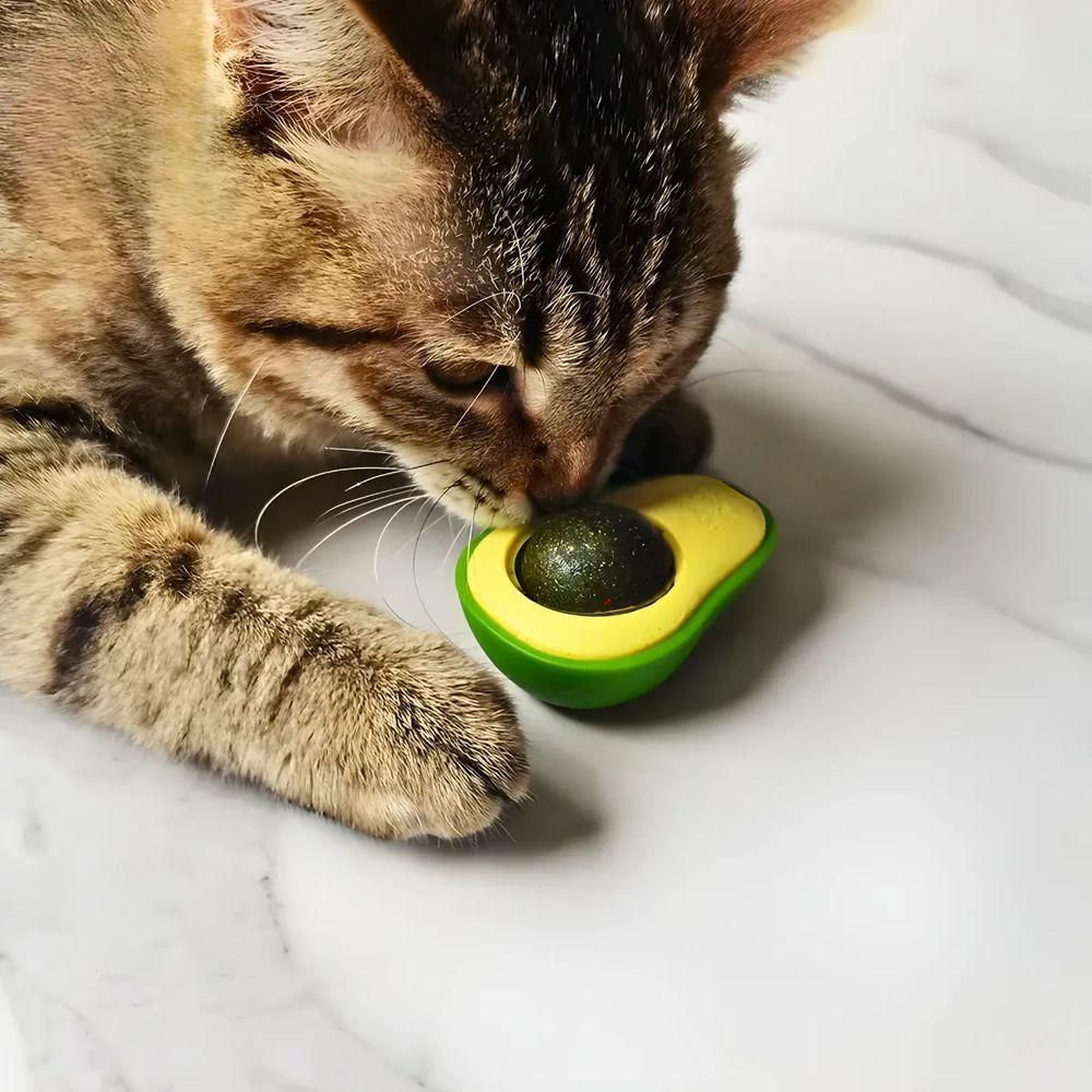 Abacate De Brinquedo Com Catnip Para Gatos - Verde