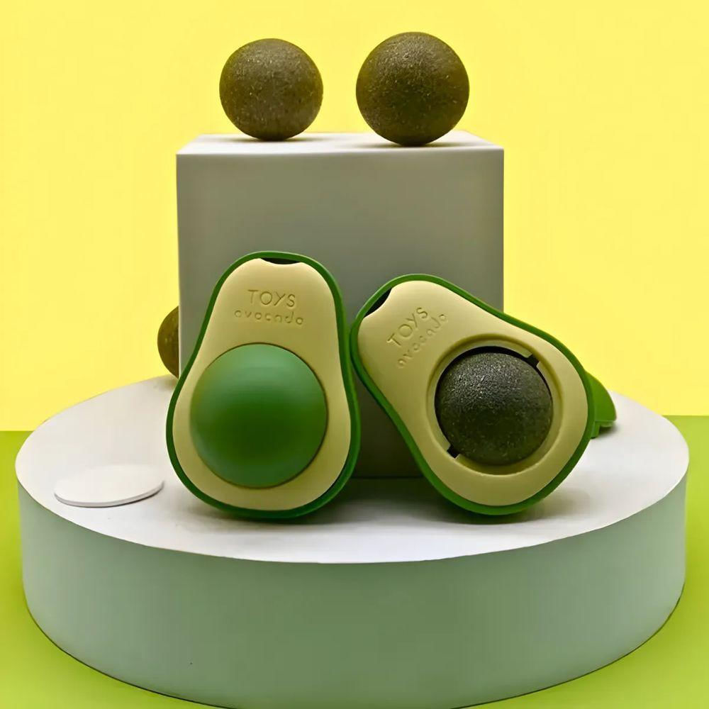 Abacate De Brinquedo Com Catnip Para Gatos - Verde
