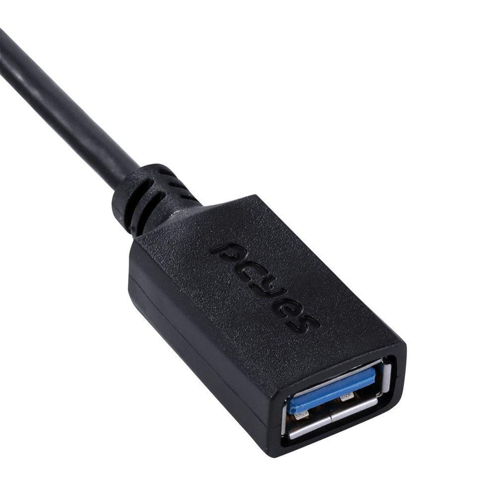 Adaptador Otg Tipo C Para Usb A 3.0 Para Celular Smartphone 15 Cm Preto - P3amup-15