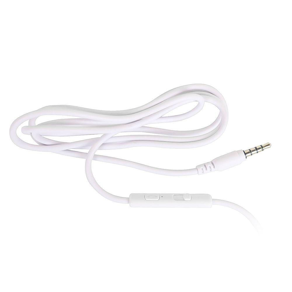 Fone De Ouvido Headset Kitty Ear - Orelha De Gato Branco Com Microfone Cabo 1.2m Plug P2 Estereo P3 - Ke110b