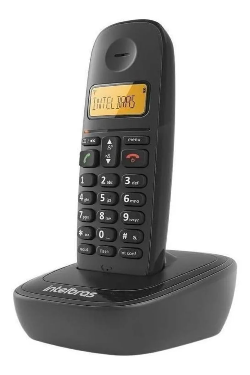 Telefone Sem Fio Intelbras Ts2510 Com Identificador De Chamadas Preto