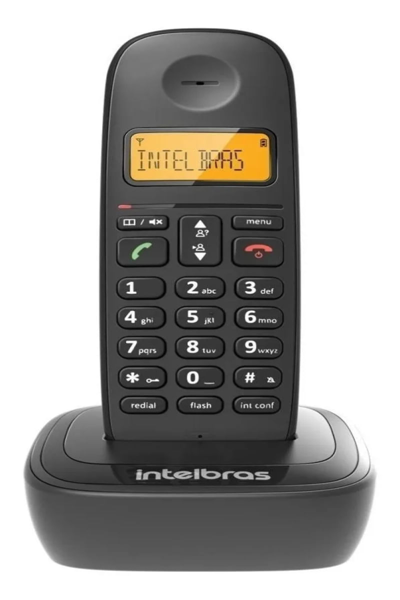 Telefone Sem Fio Intelbras Ts2510 Com Identificador De Chamadas Preto