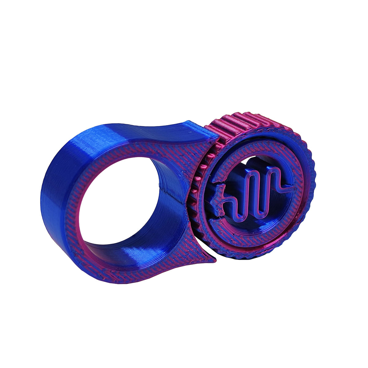 Fidget com Click Spinner Anelar Anel Clique Anti Estresse