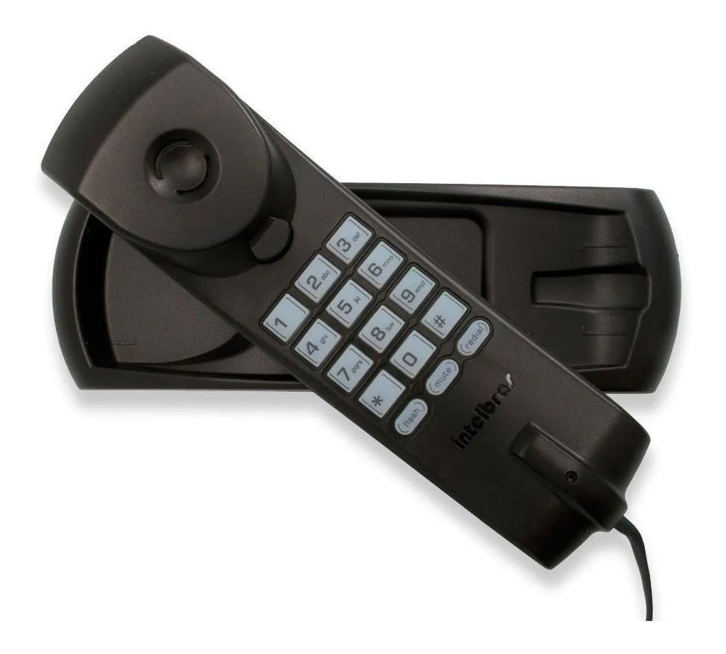 Telefone Interfone Fixo Com Fio Intelbras Tc20 Gôndola Preto