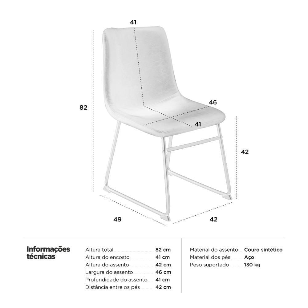 Cadeira Estofada Industrial Loft7