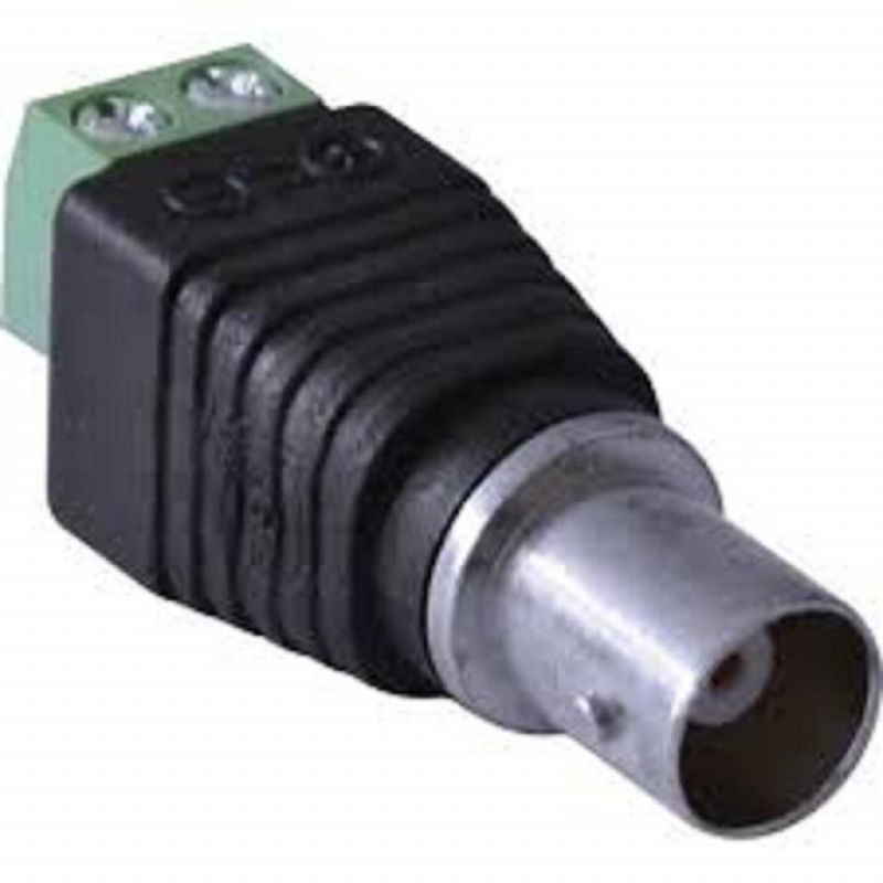 Kit 100 Plug Conector Bnc Com Borne Fêmea