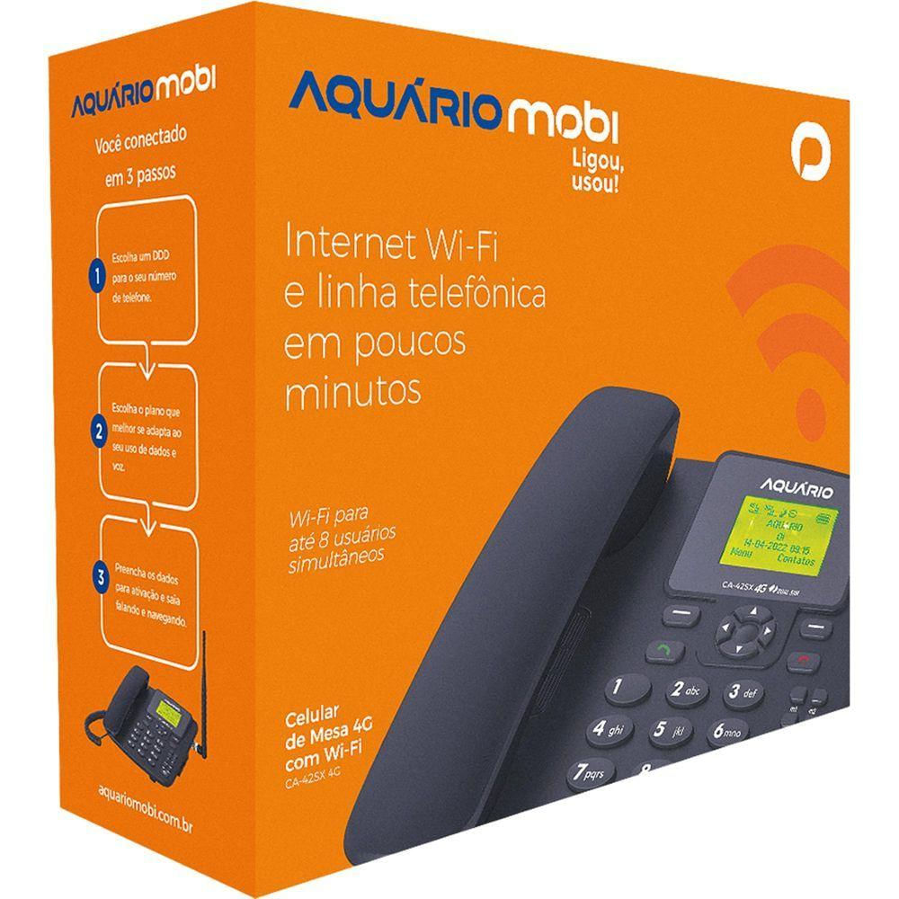 Telefone Celular De Mesa 4g Wi-fi Aquário Ca-42sx4g