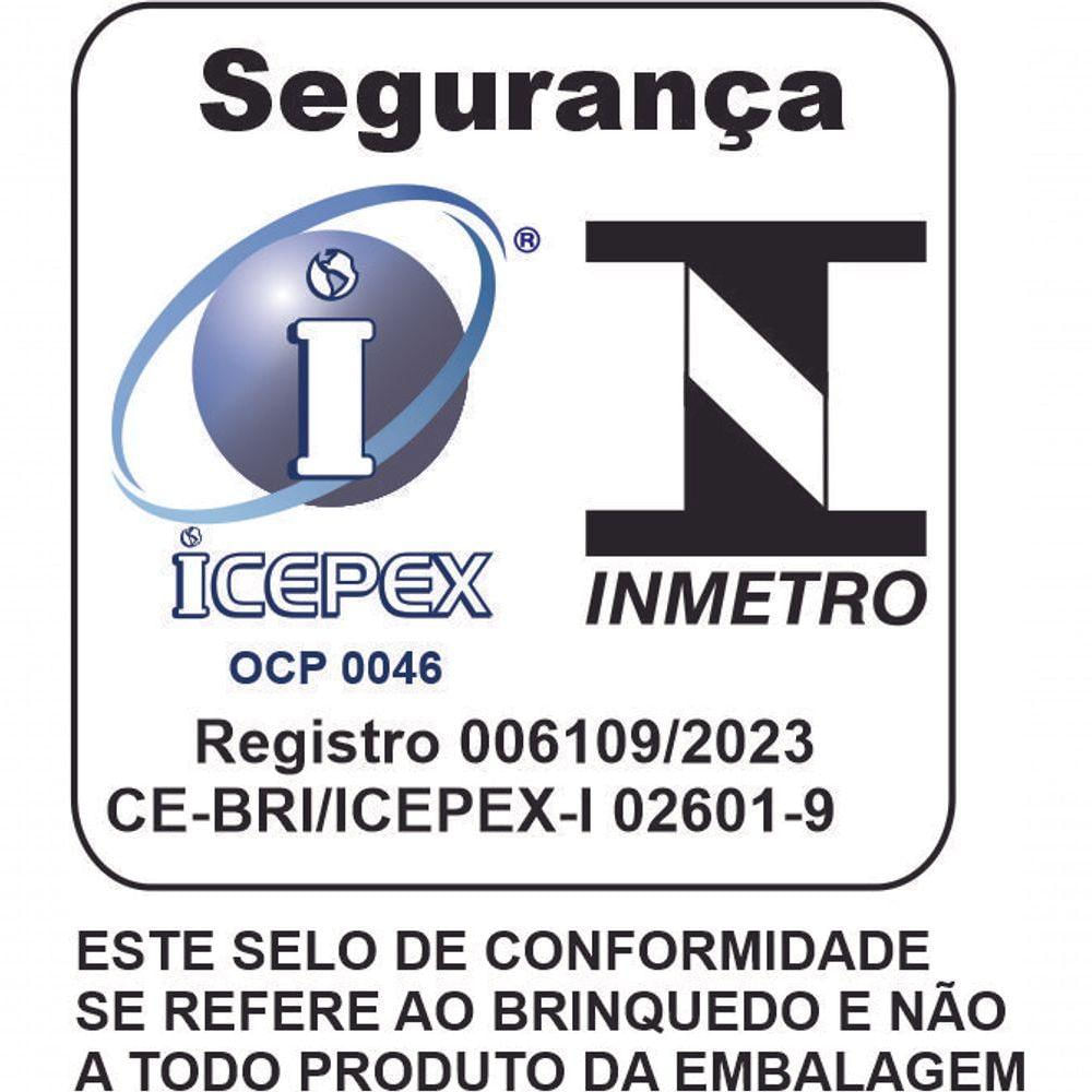 Brinquedo Pega Pega Jacaré Com Balinhas - Unidade Variação Azul