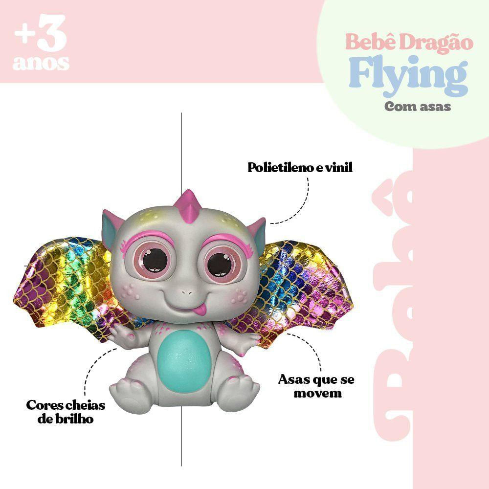 Bebê Dragão Fofo Flying Baby Com Asas - Branco Você Pode Gostar De Bebê Dragão Fofo Com Asas