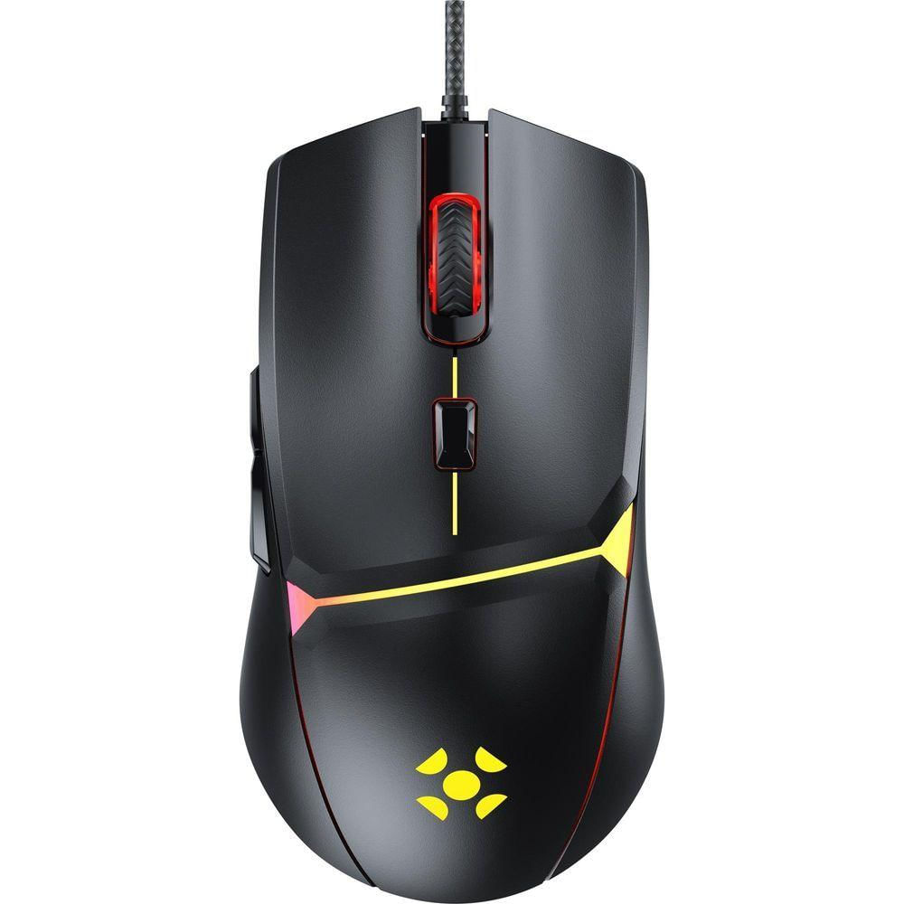 Mouse Gamer Fortrek Crusader 12800dpi Preto