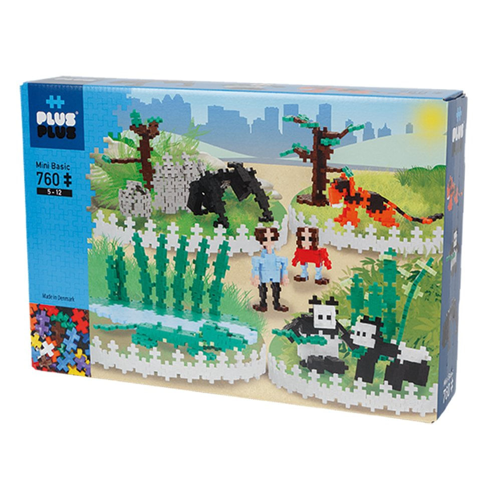 Peças de Montar - Mini Basic 760 peças Zoológico - 3763 - Plusplus