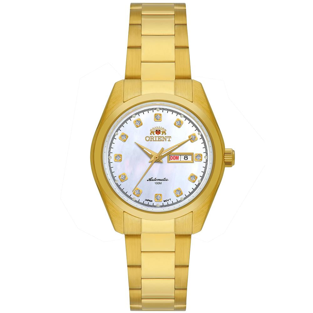 Relógio Orient Feminino Ref: Nh6gg002 B1kx Dourado Automático