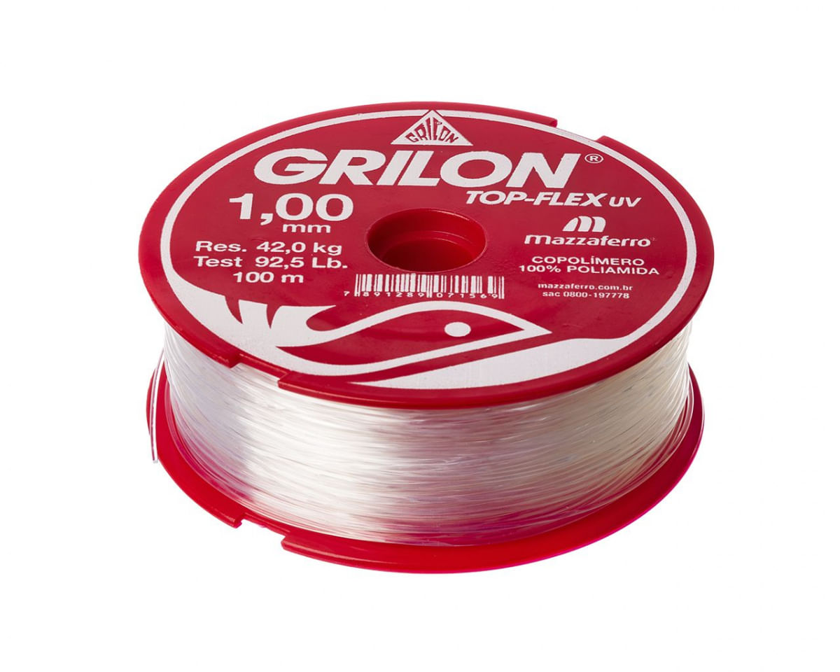 Linha Pesca Grilon Uv Br 1,00Mmx100M