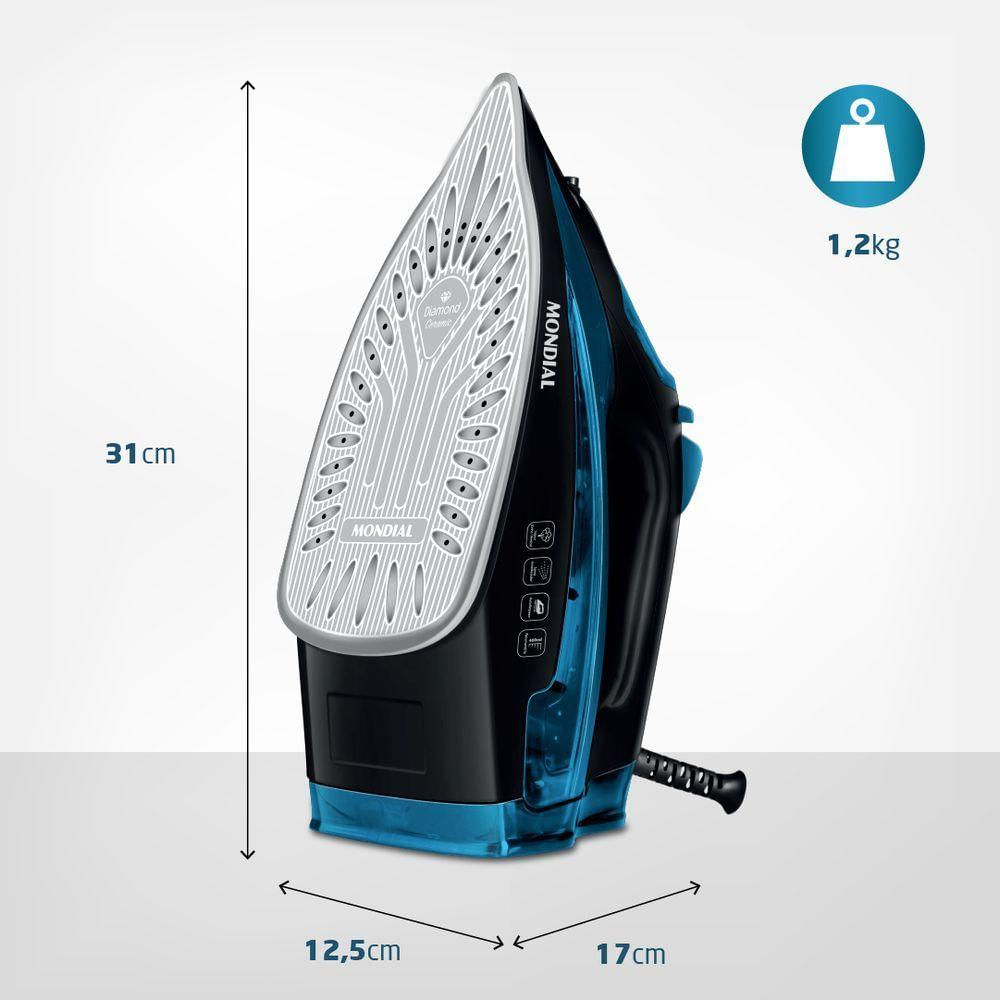 Ferro de Passar a Vapor Mondial F-53