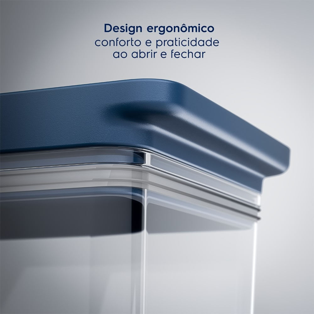 Pote Hermético Organizador Electrolux Experience Empilhável Modular 0,6L Não se aplica