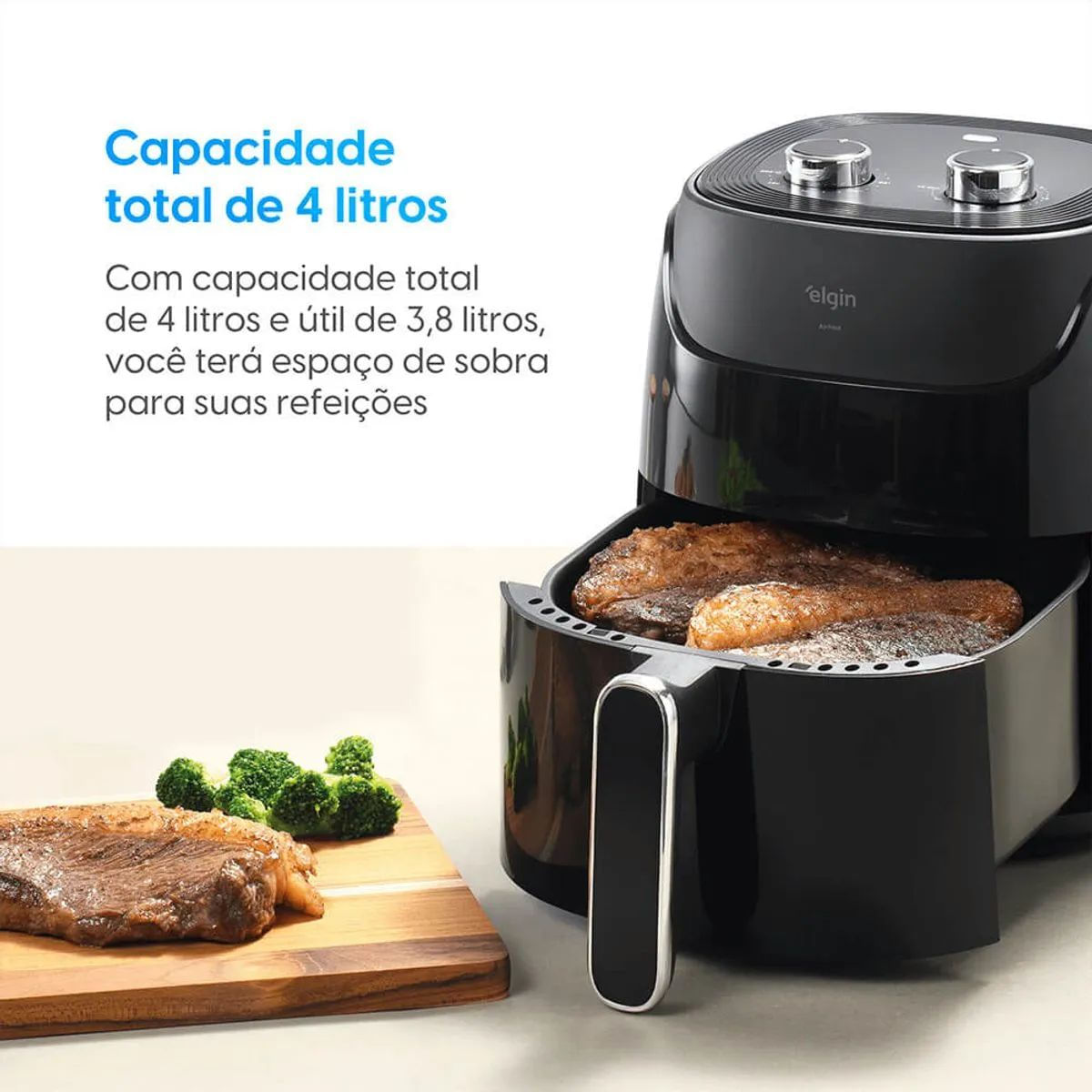 Air Fryer Elgin  Air Fácil AFG41 4L 1400W Black 110V 110V