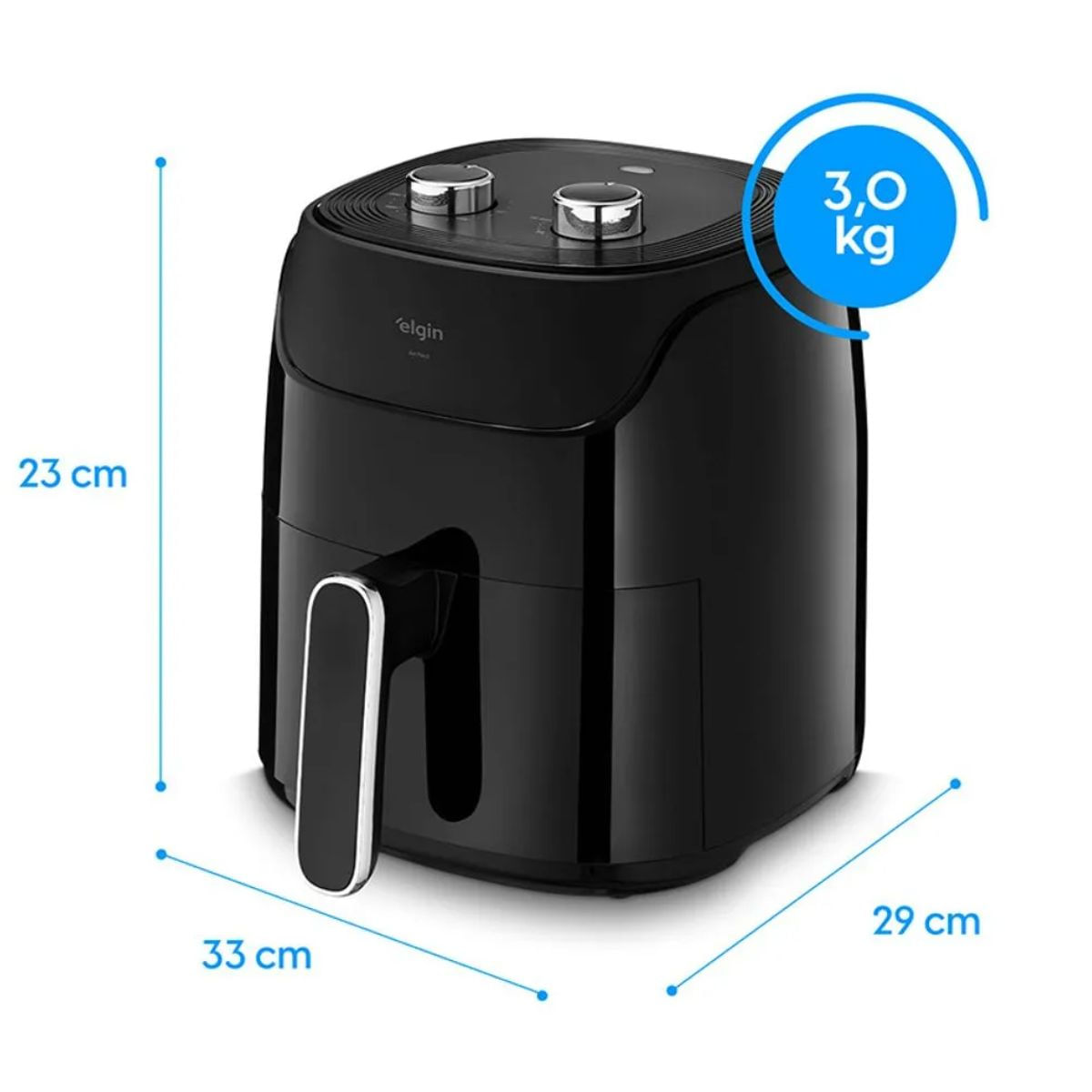 Air Fryer Elgin  Air Fácil AFG41 4L 1400W Black 110V 110V