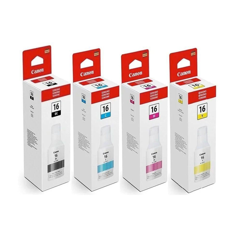 Kit Tinta Original Canon Gx6010 Gx7010 Gi-16 G16 - 04 Cores