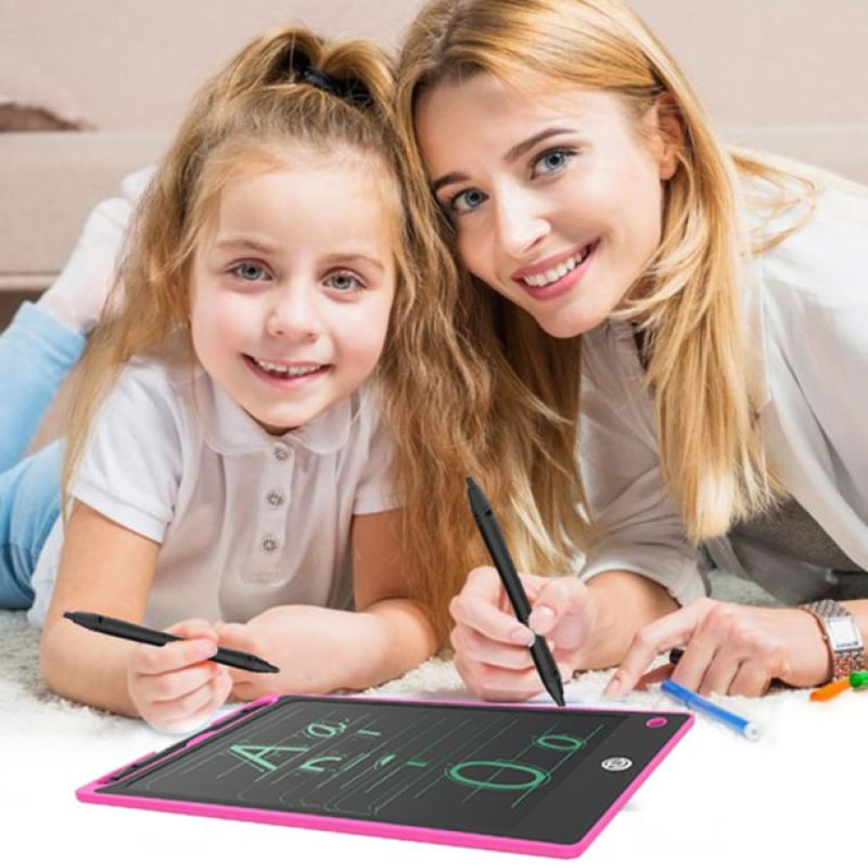 Tablet Infantil LCD Lousa Magica Para Desenho e Estudo 8,5 Preto