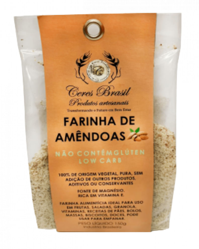 Farinha de Amêndoas Sem Glúten Ceres 150g