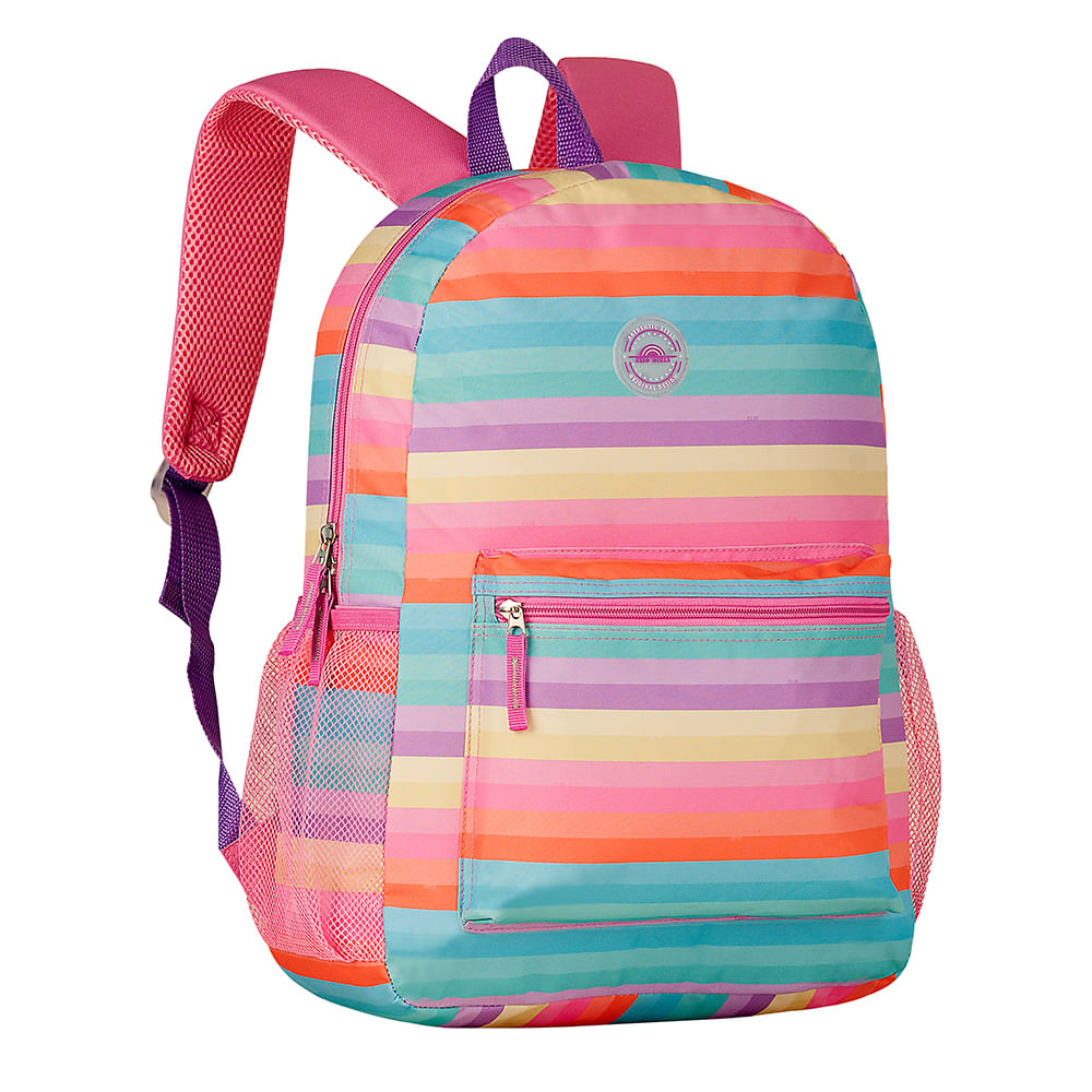 Mochila Juvenil Clio Arco Íris 17"