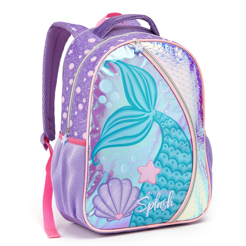 Mochila Sereia Holografica 17" MI42178 Seanite