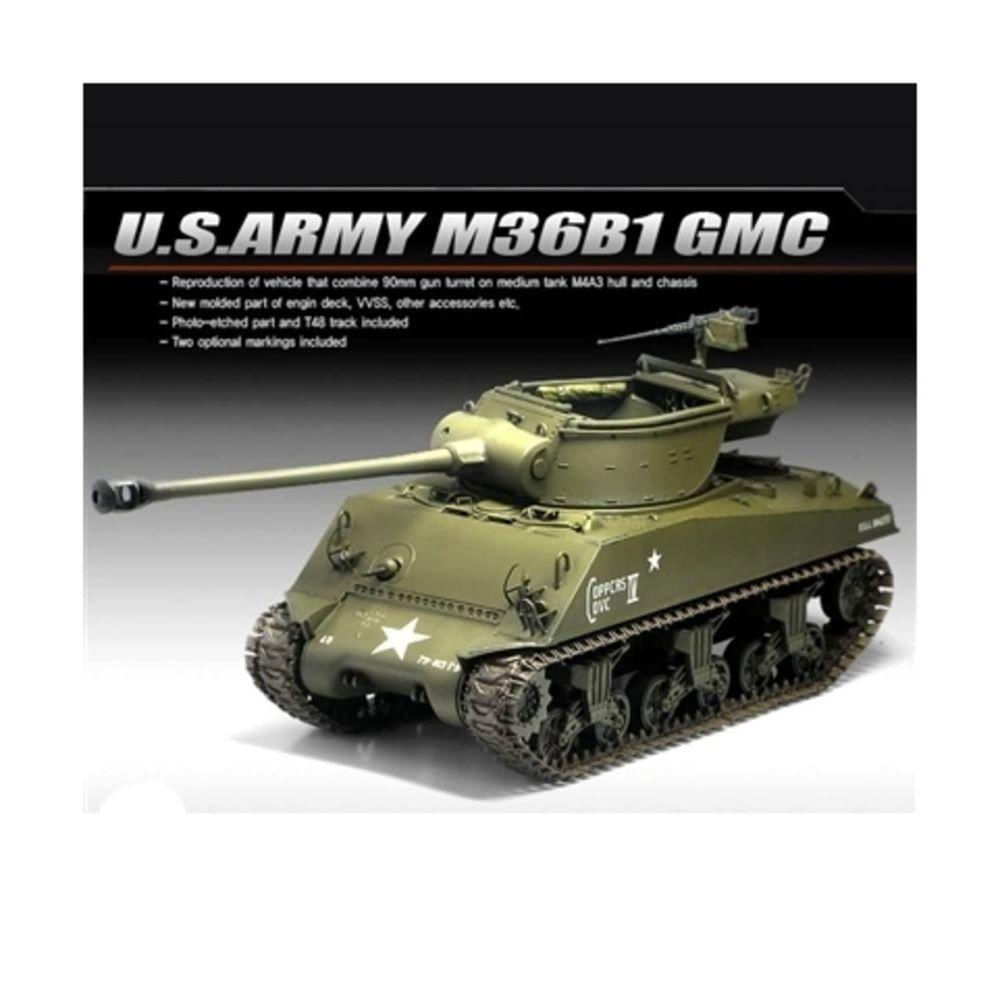 Academy U.s. Army M36b1 Gmc 1-35 - Kit de Montagem Com Acessórios