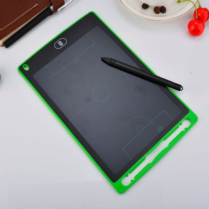 Tablet Infantil LCD Lousa Magica Para Desenho e Estudo 8,5 Verde